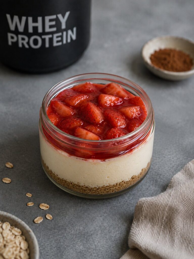Cheesecake de Morango no Pote